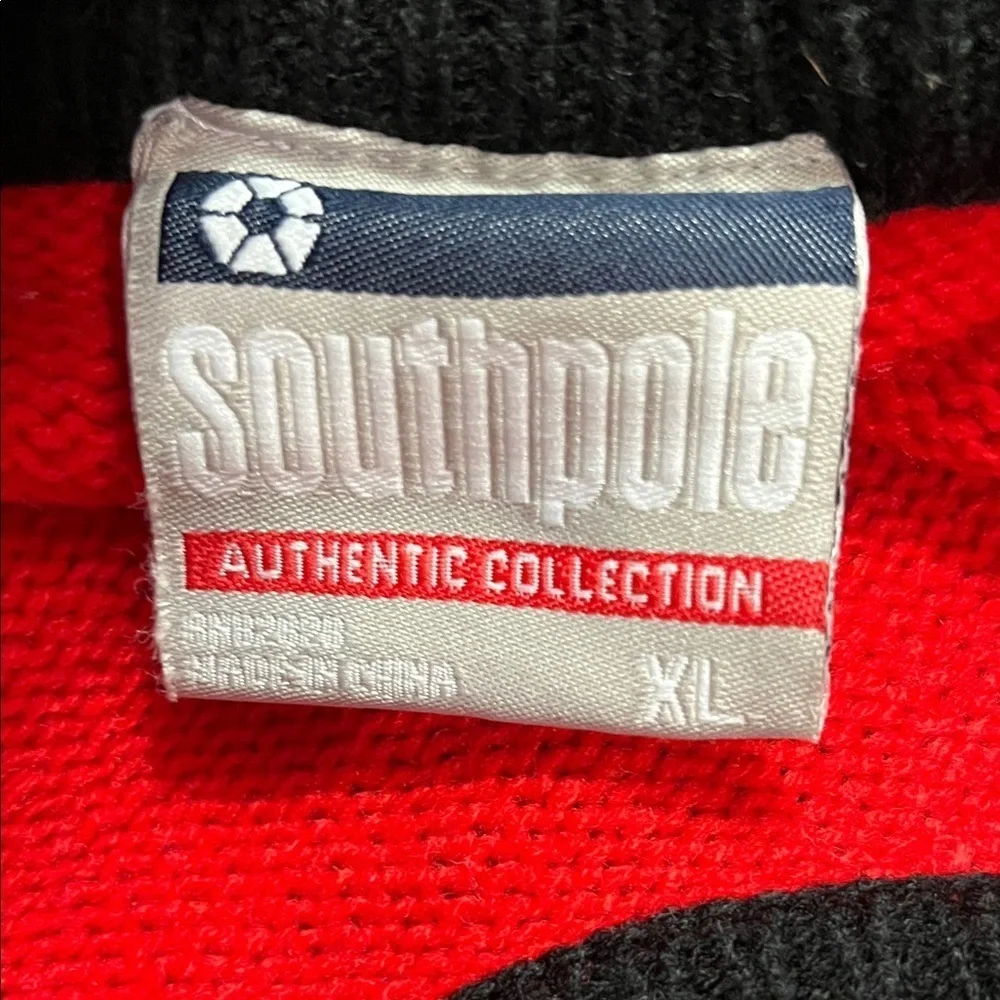 South Pole Denim Co. Authentic Collection Men’s Sweater Size XL Red/Gray/White